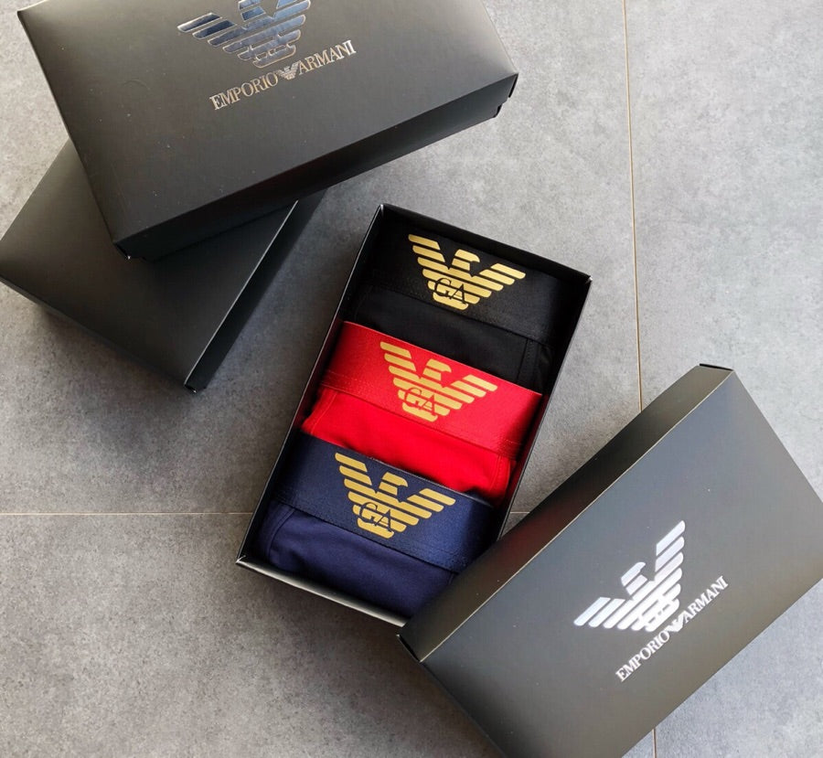 Emporio Armani Boxed Bright Wing Motifs Boxer Briefs, image 8