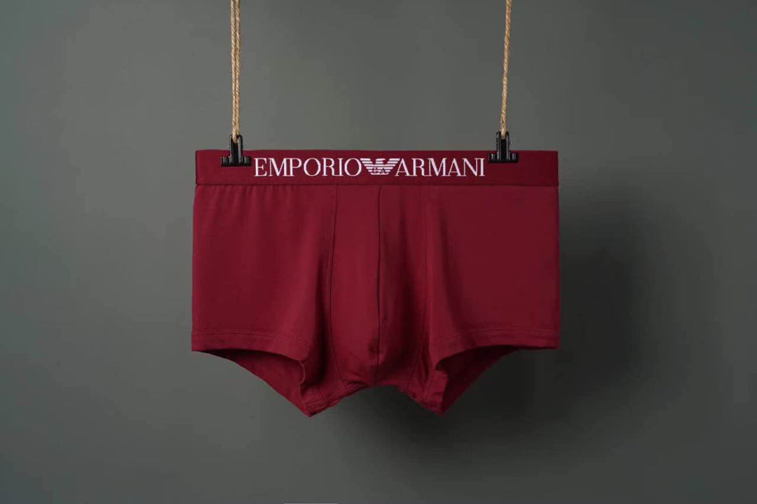 Armani Mixed-Colour Plain Boxer Briefs, Box of 3, gallery image 5