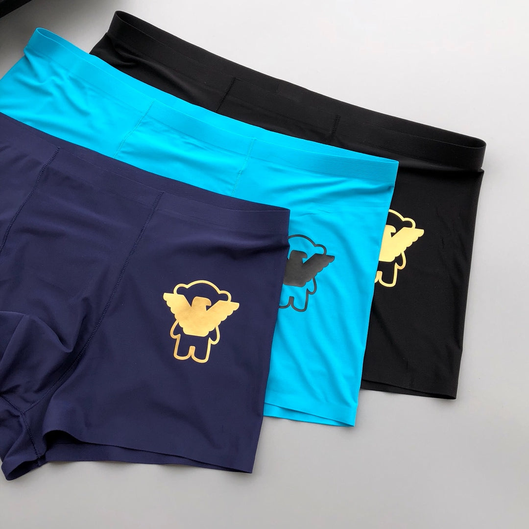 Emporio Armani Navy Cyan Gold Wing Boxer Briefs, image 9