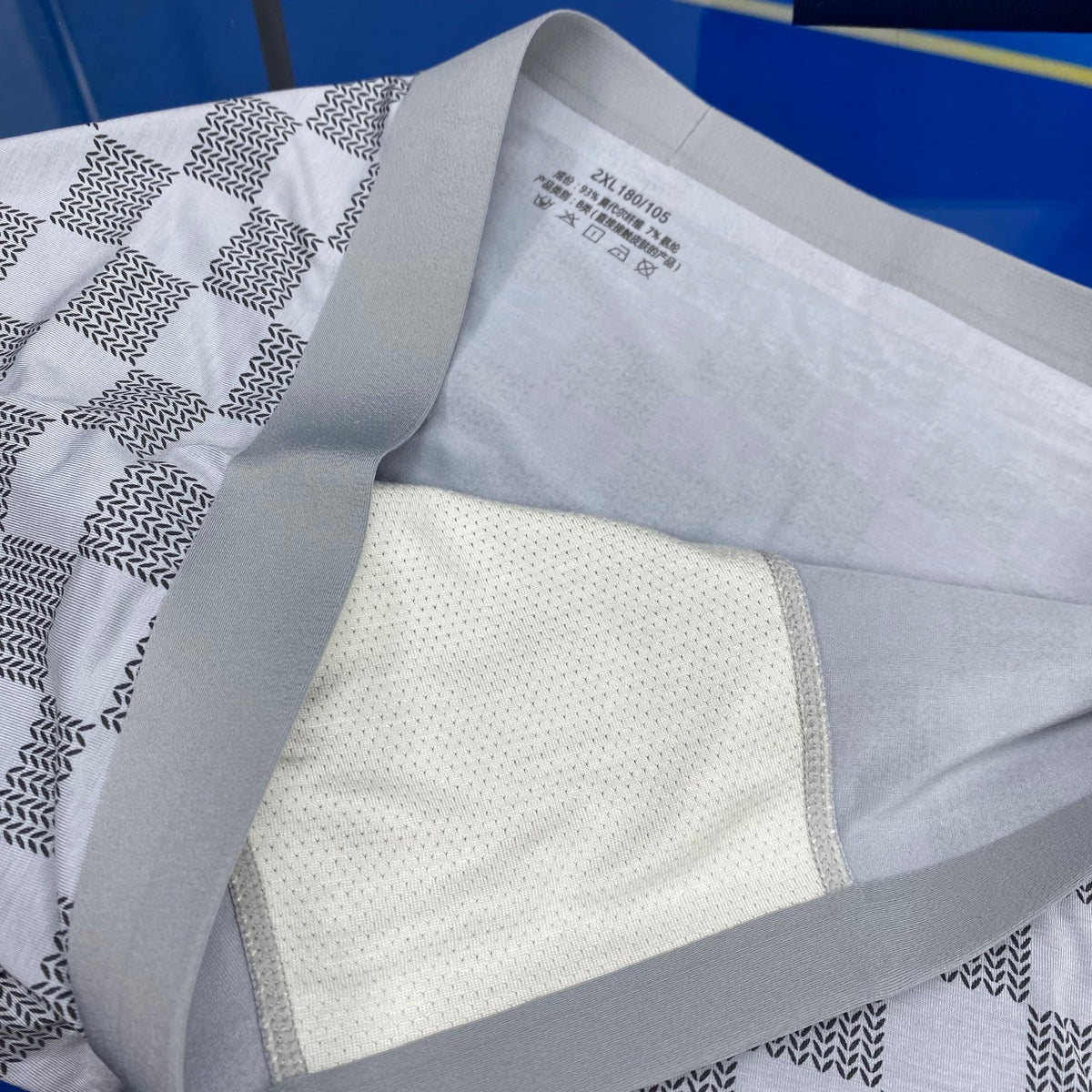 Dior White Grey Checkerboard Pattern Boxer Briefs, image 9