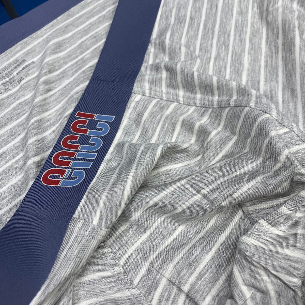 Gucci Blue Grey Boxed Waist Letters Boxer Briefs, image 9