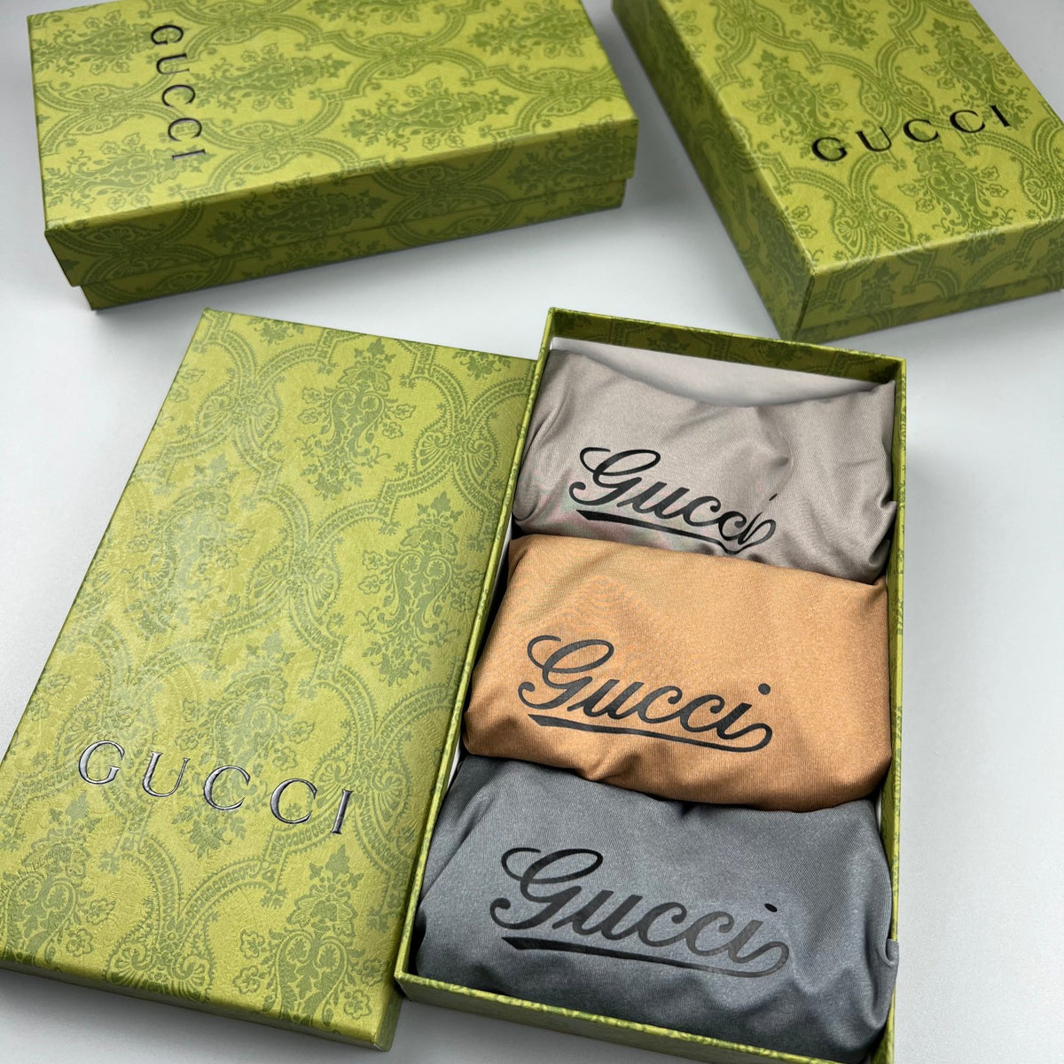 Gucci Grey Dark Tonal Leg Letters Boxer Briefs, image 9