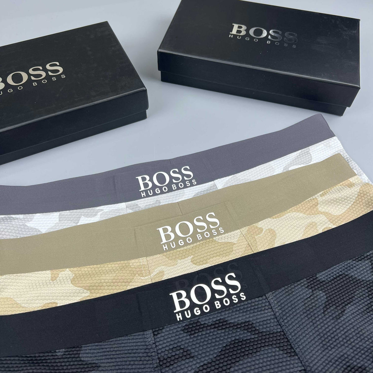 BOSS Khaki Camouflage Boxer Briefs, gallery image 9