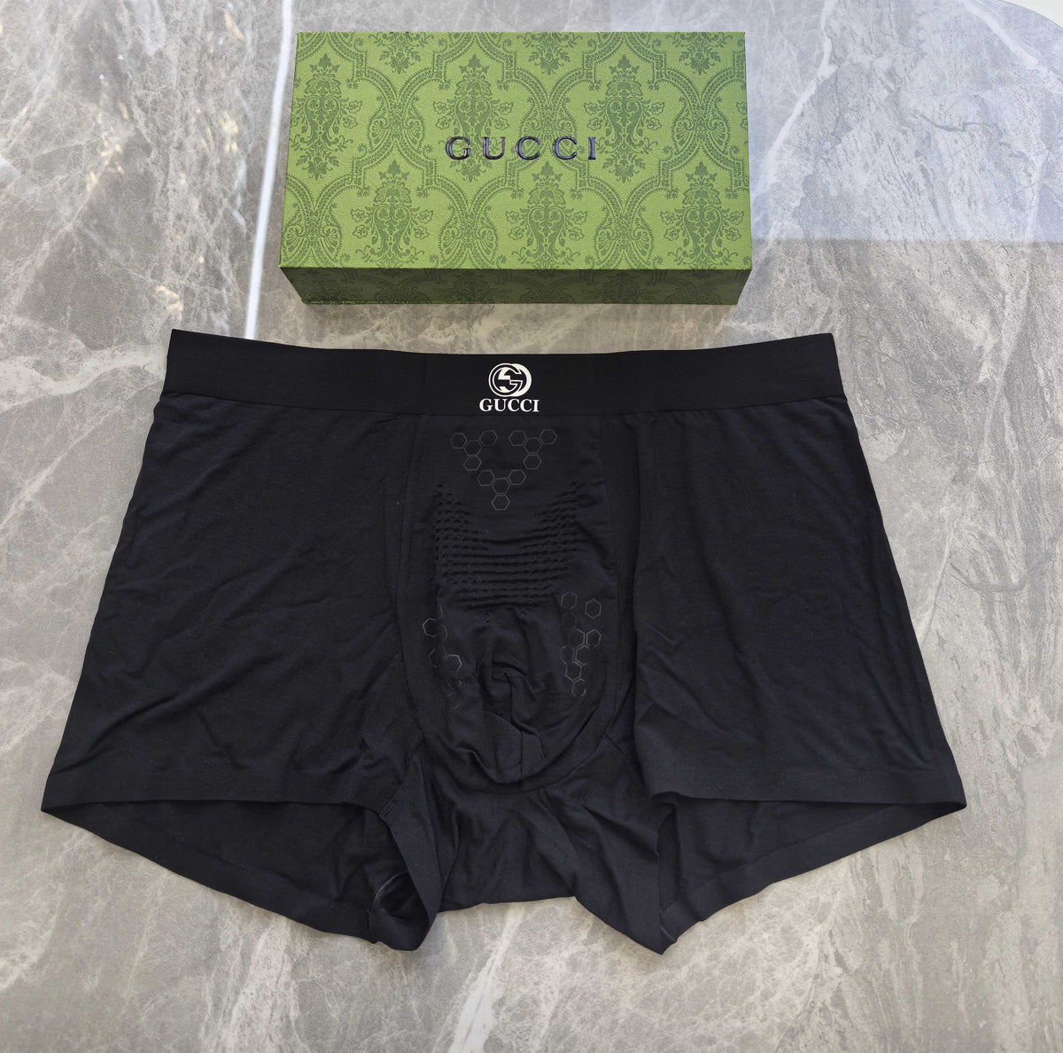 Gucci Pink Black Lilac Small Double Letters Boxer Briefs, image 9