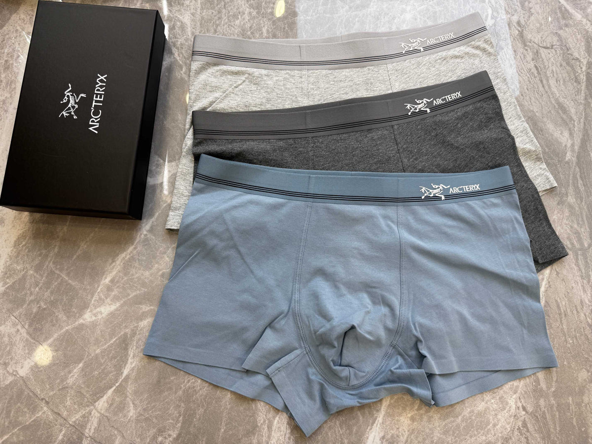 Arc'teryx Boxed Grey Blue Pattern Boxer Briefs, image 7