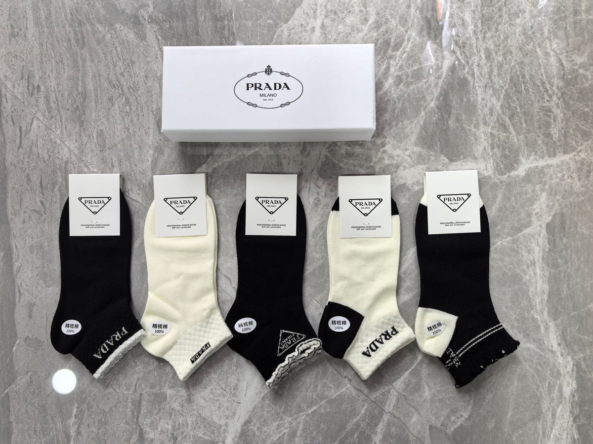Prada Boxed Black White Triangle Patches Boxer Briefs, image 6