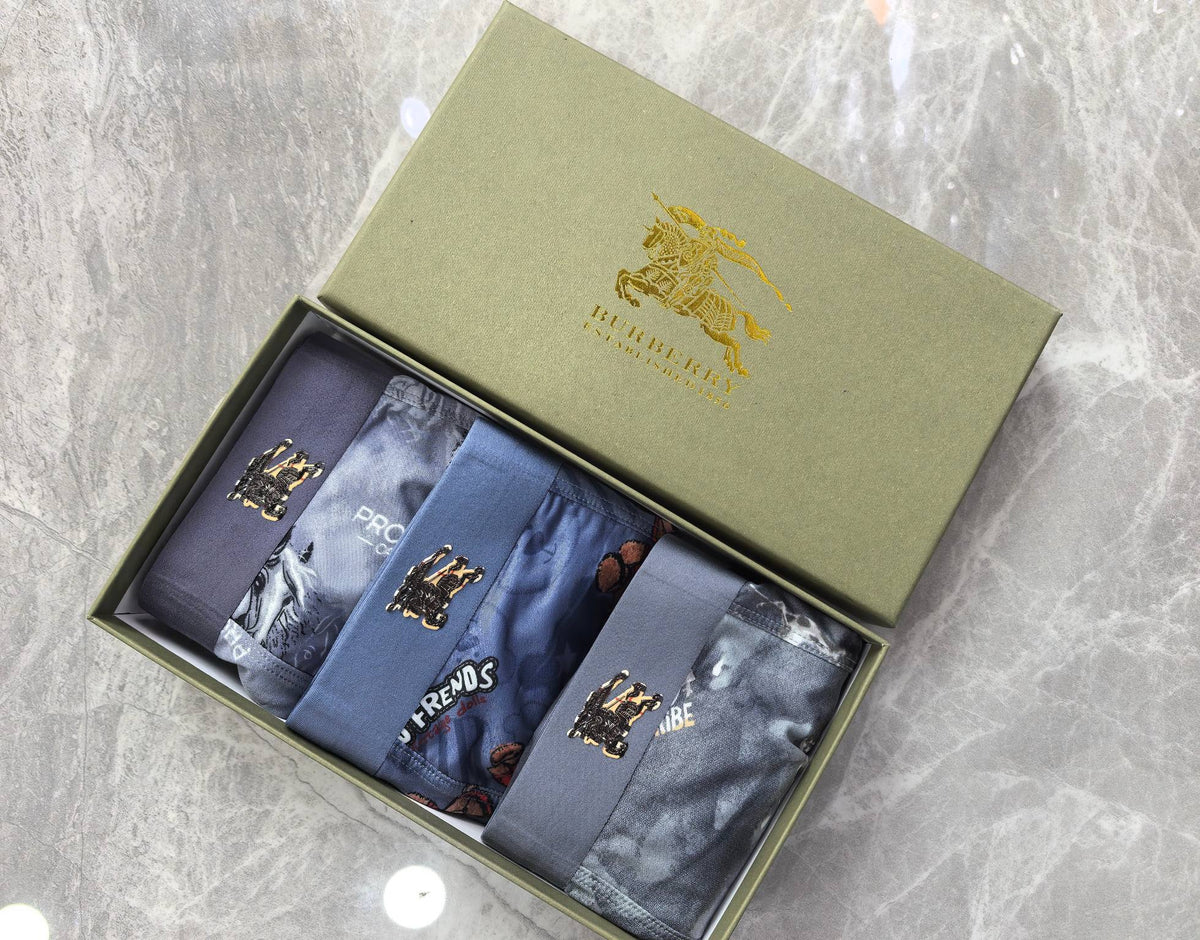 Burberry Blue Lilac Dense Tonal Print Boxer Briefs, image 6