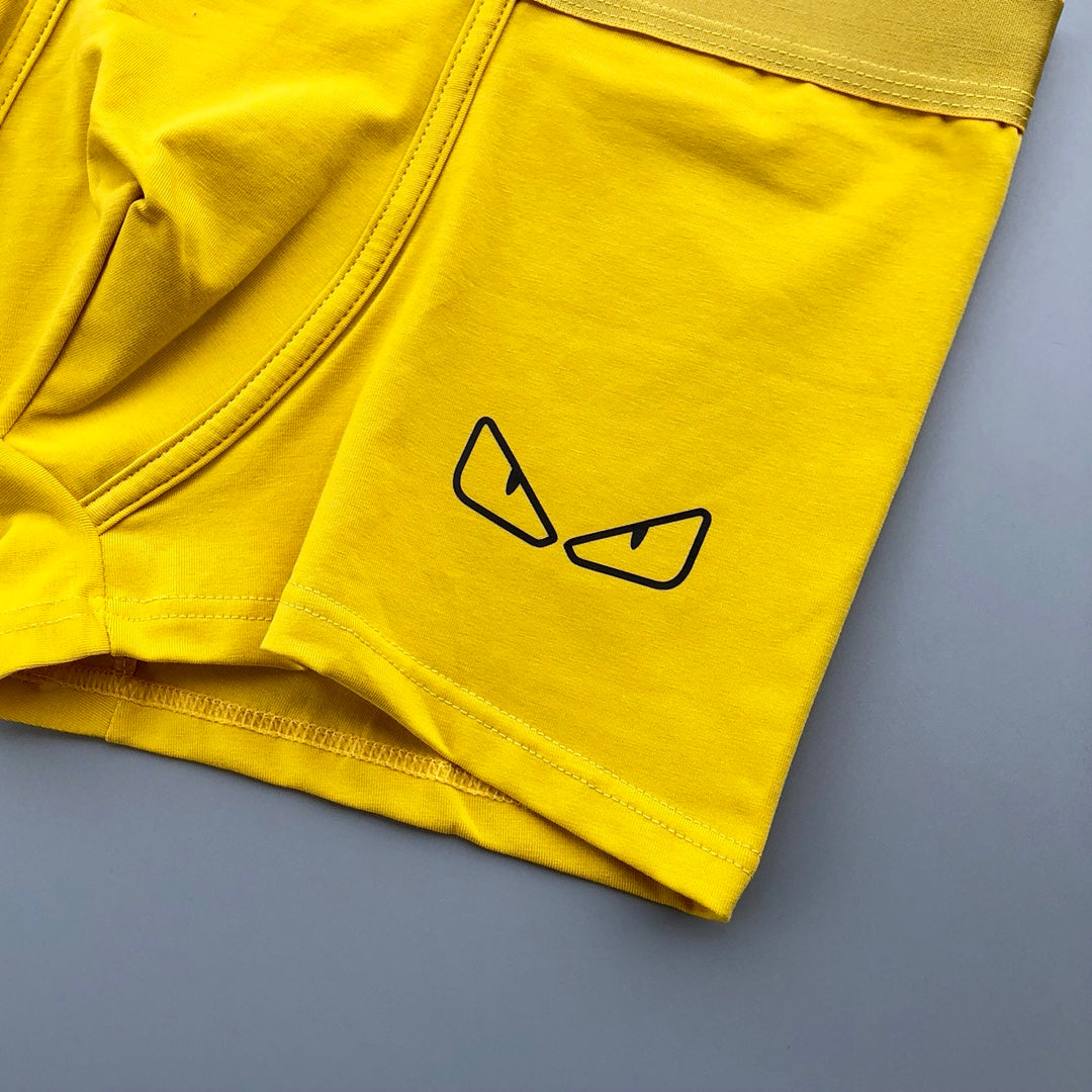 Fendi Yellow Grey Navy Outline Eyes Boxer Briefs, image 9