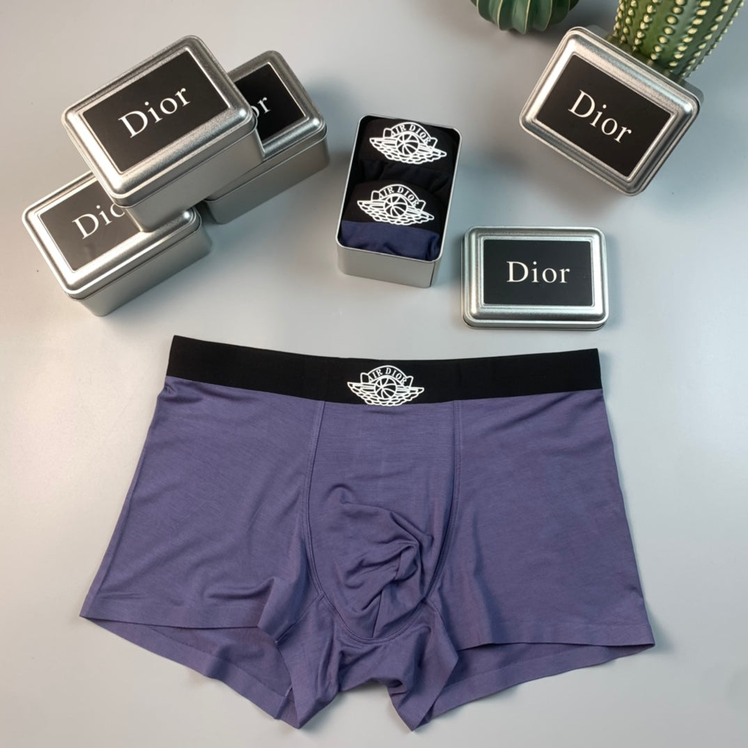 Dior Black Fine Waist Round Motif Boxer Briefs, image 8