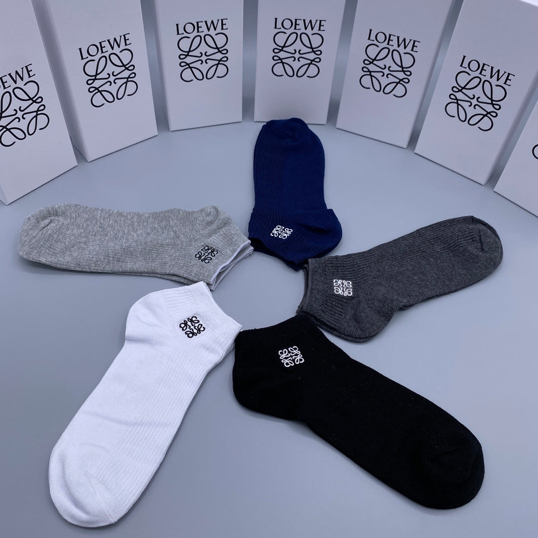 LOEWE Minimal Emblem No-Show Socks, gallery image 9