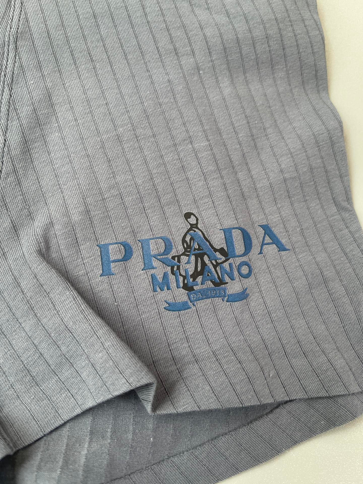 Prada Green White Grey Small Line Motif Boxer Briefs, image 9