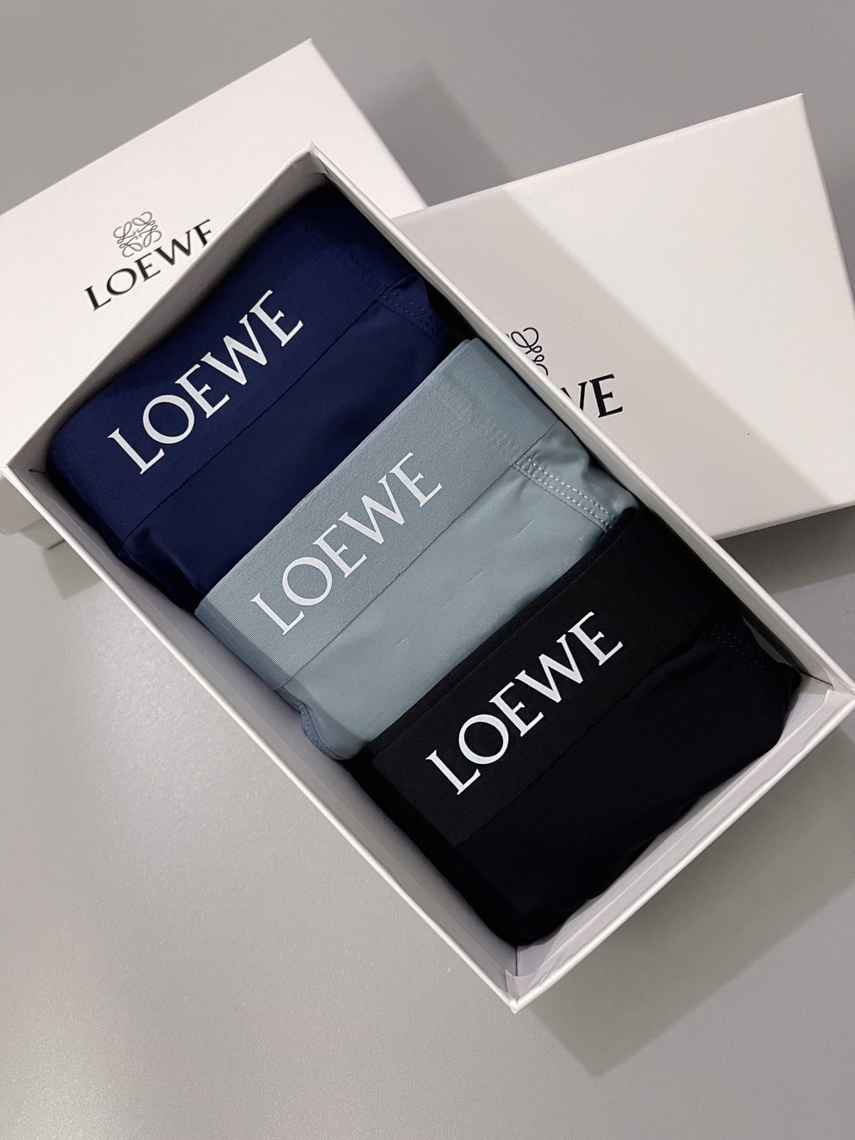 LOEWE Compact Anagram Dark Boxer Briefs, gallery image 9