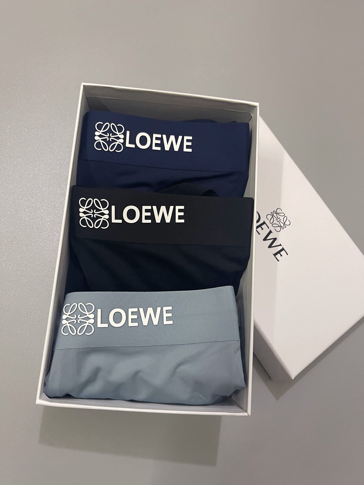 LOEWE Raised-Style Wordmark Boxer Briefs, gallery image 9