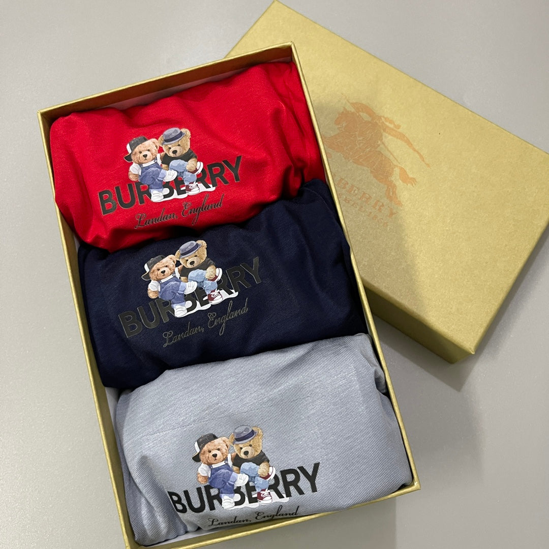 Burberry Red Grey Navy Check Waist Small Horse Boxer Briefs, image 9