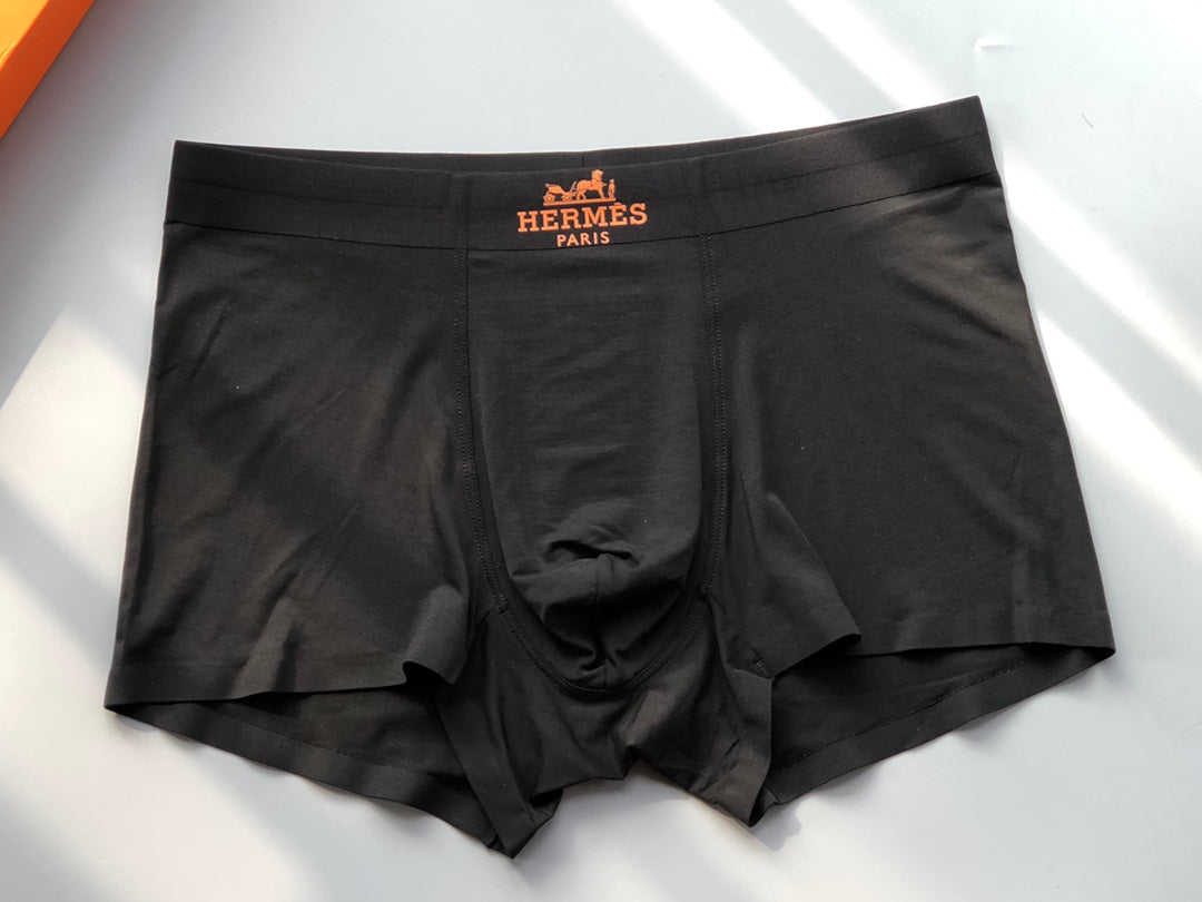 Hermès Boxed Grey Dark Landscape Print Boxer Briefs, image 9