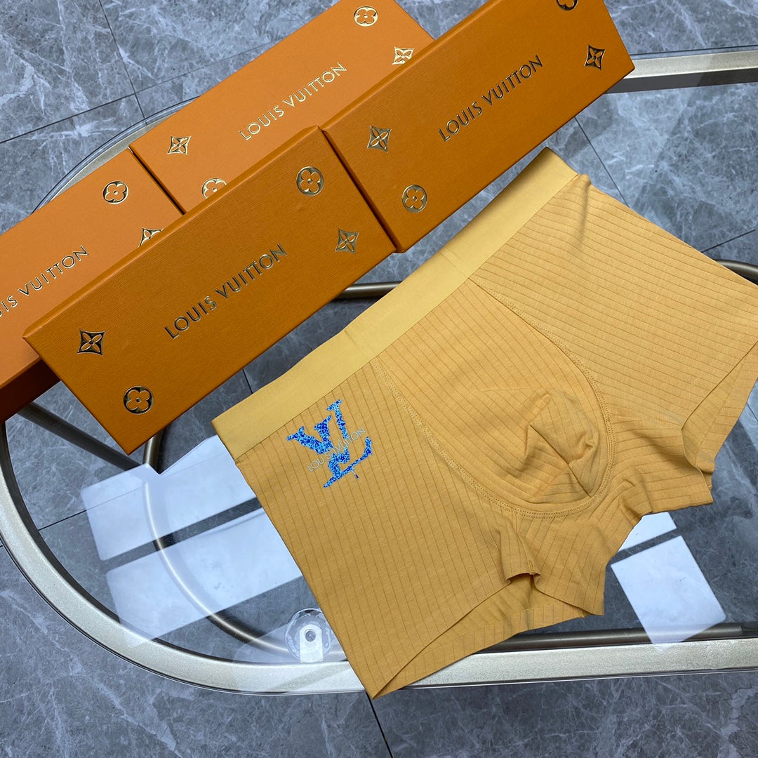 Louis Vuitton Green Grey Yellow Small Front Motif Boxer Briefs, image 9