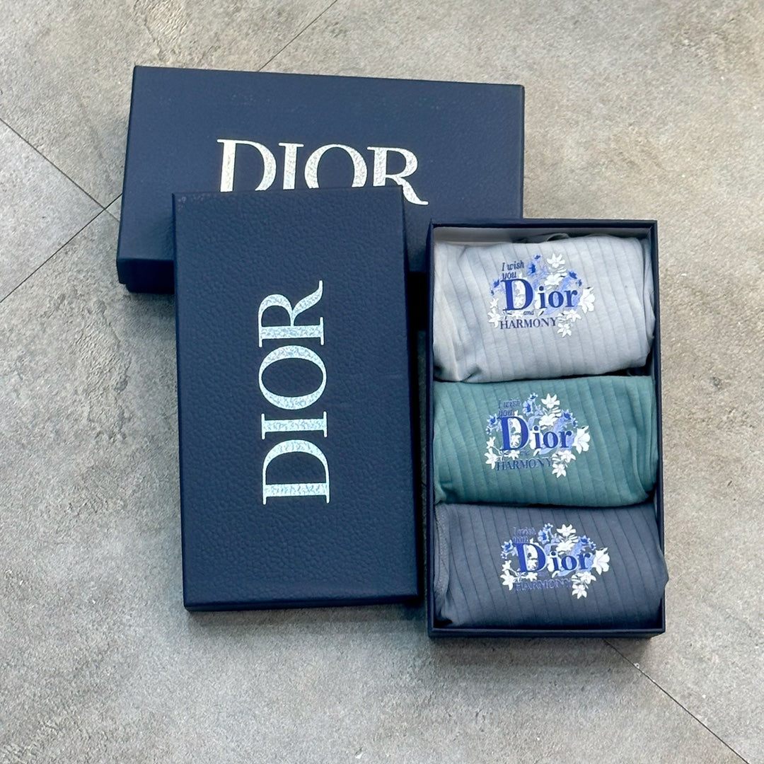 Dior Teal White Grey Small Wordmark Boxer Briefs, image 9