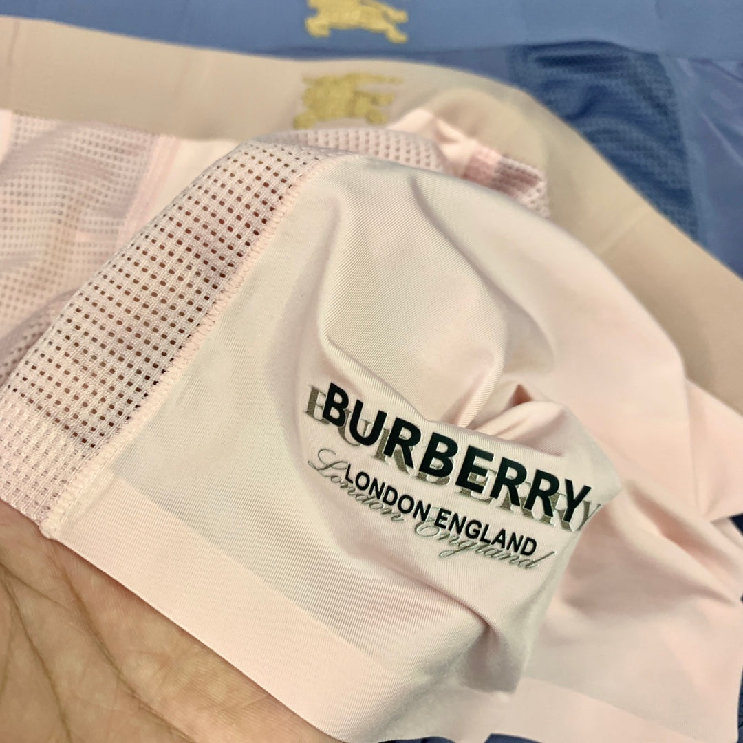 Burberry Pink Navy Grey Small Gold Horse Boxer Briefs, image 7
