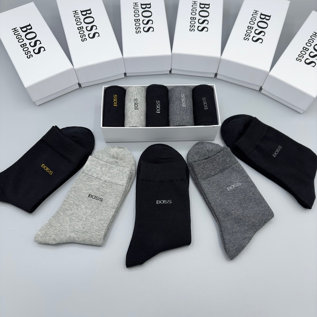 BOSS Small Coloured Wordmark Crew Socks, gallery image 9