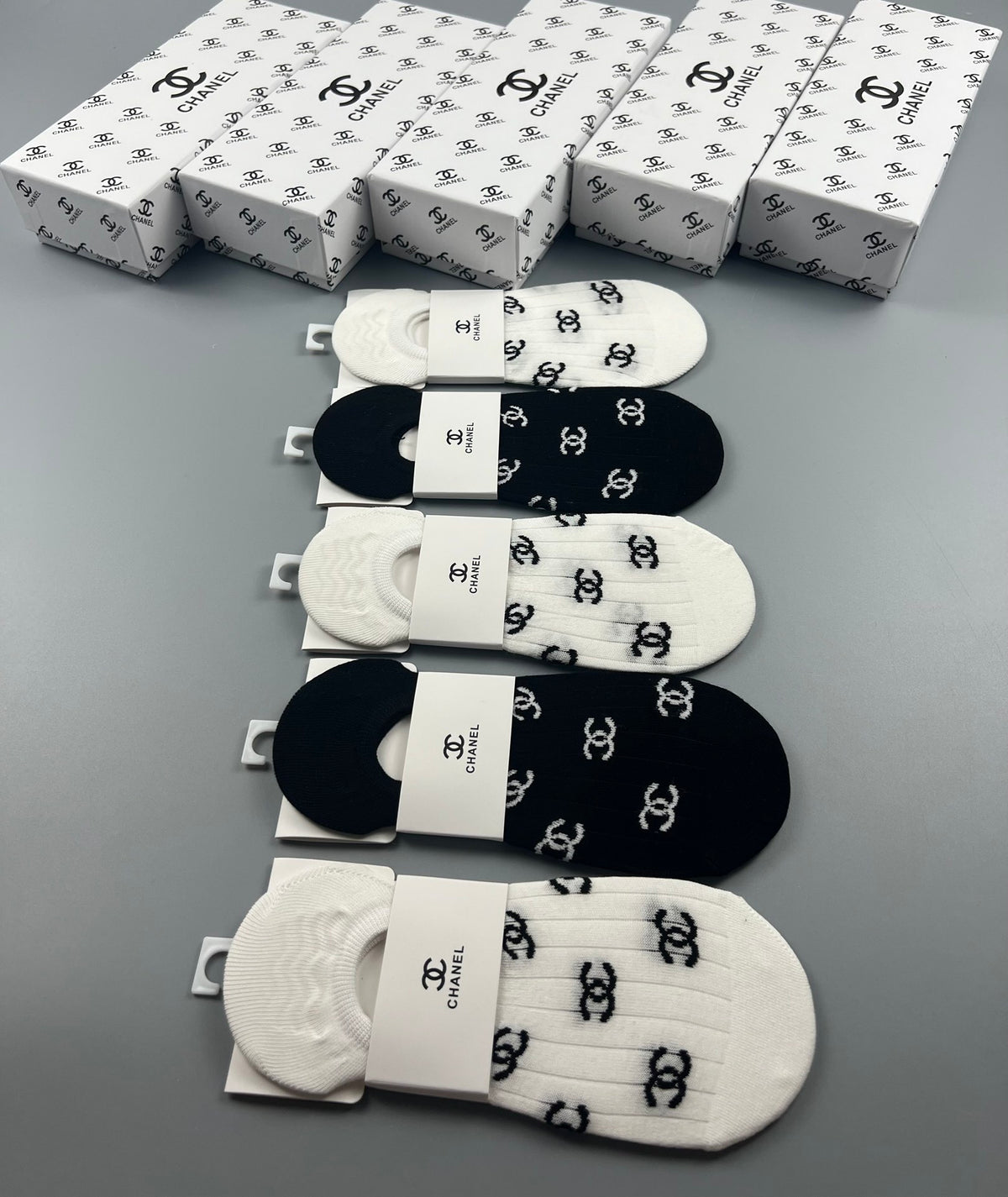 CHANEL Repeated Emblem No-Show Socks, gallery image 9