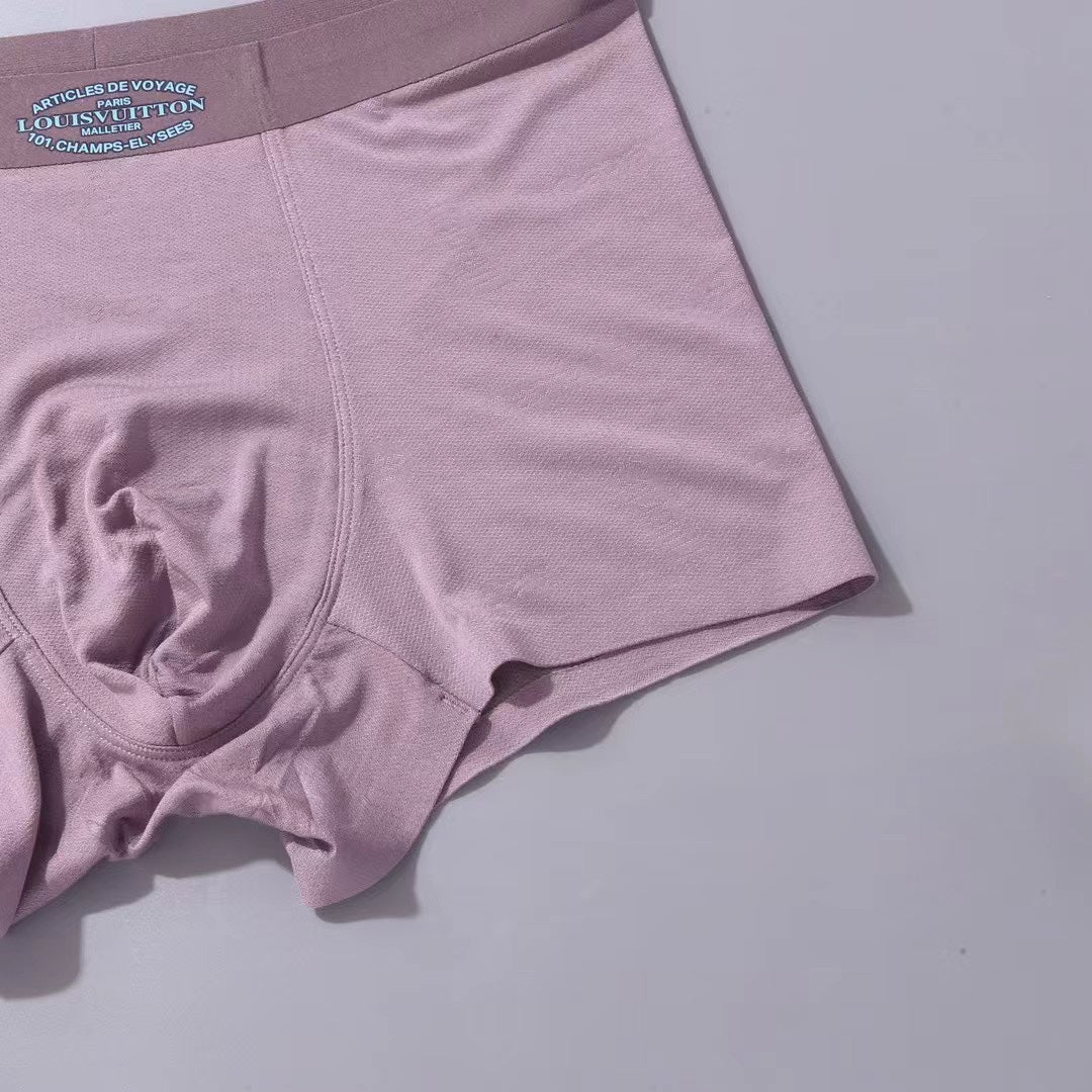 Louis Vuitton Pink Blue Mint Textured Side Lines Boxer Briefs, image 9