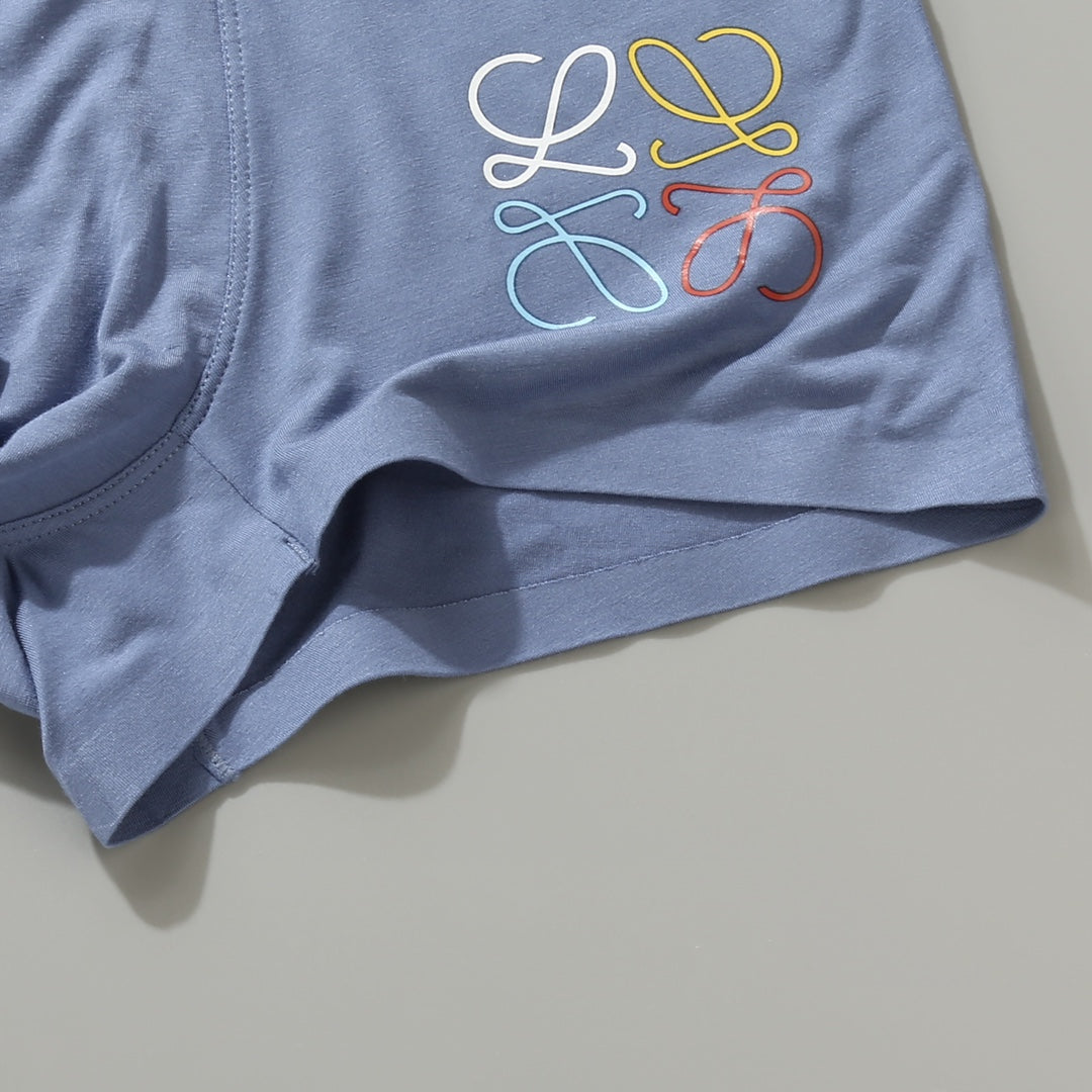 LOEWE Muted Blue Small-Anagram Boxer Briefs, gallery image 9