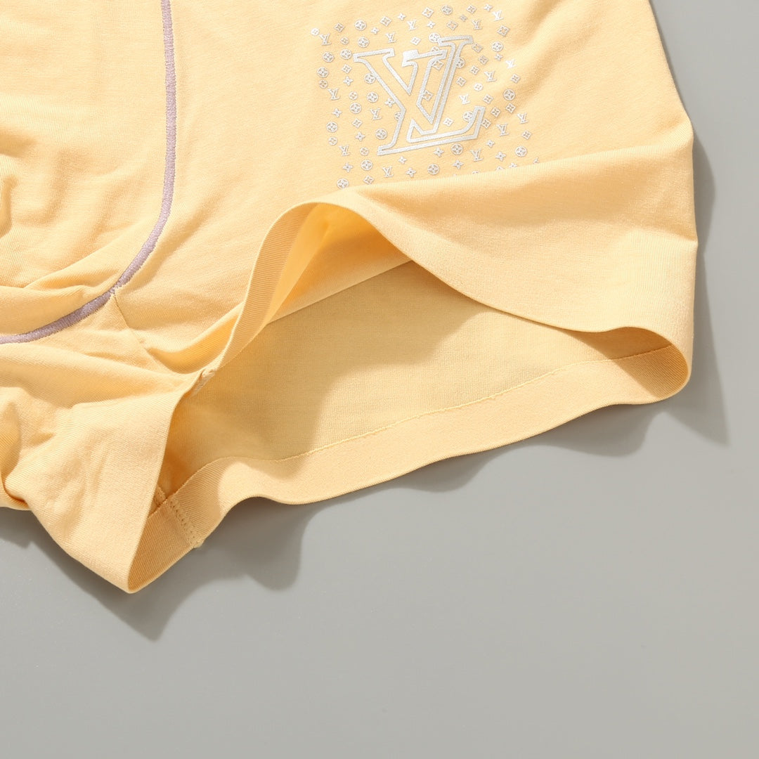 Louis Vuitton Pale Yellow Navy Red Waist Boxer Briefs, image 9