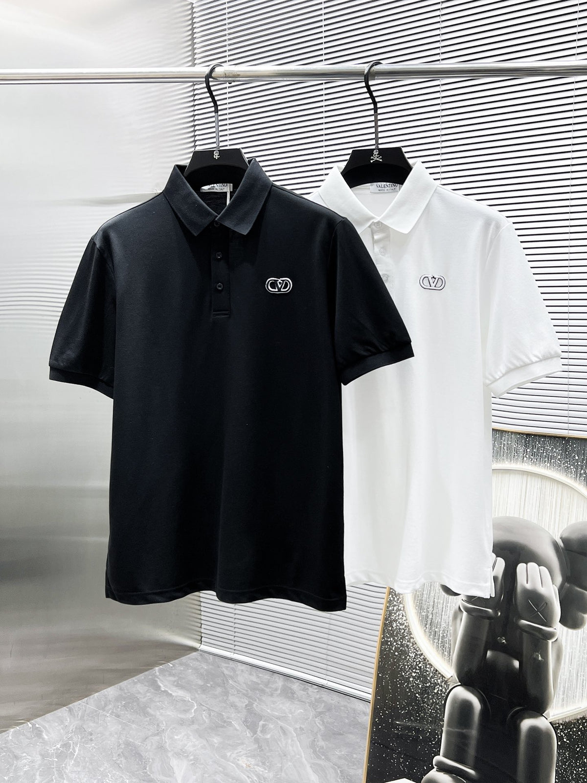 Valentino Short-Sleeve Polo with Small Chest Emblem, product gallery image 9