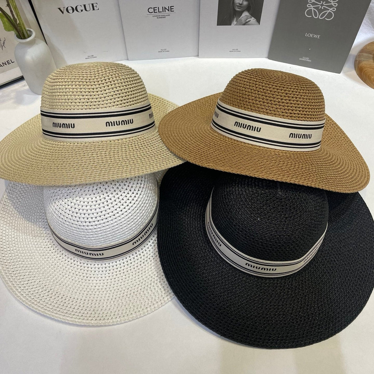 Miu Miu Open Knit Straw Hat - image 10