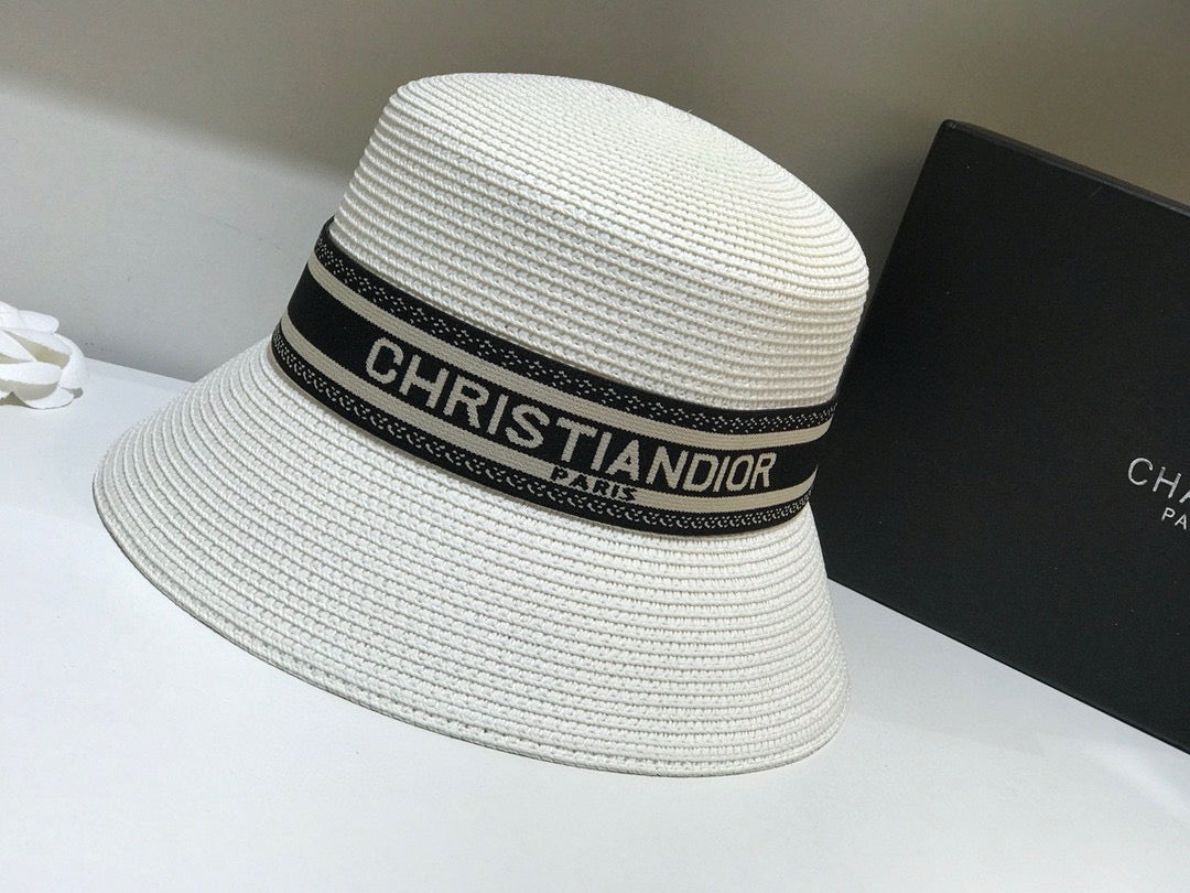 Dior Woven Open Knit Bucket Hat - image 9