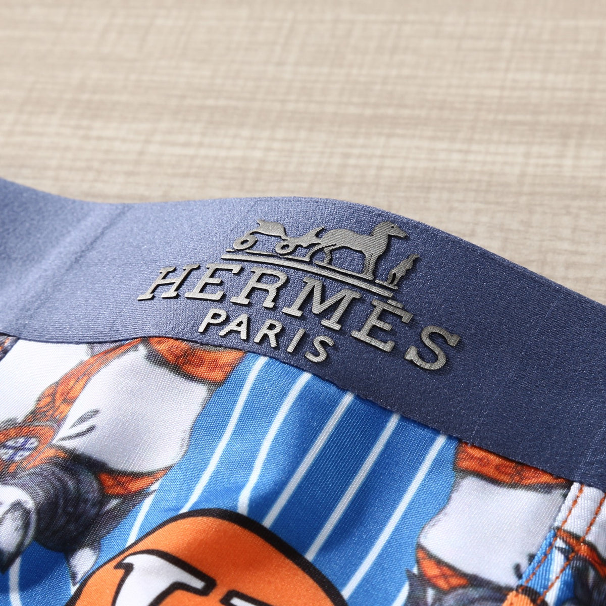 Hermès Bright Red Dense Graphic Print Boxer Briefs, image 9