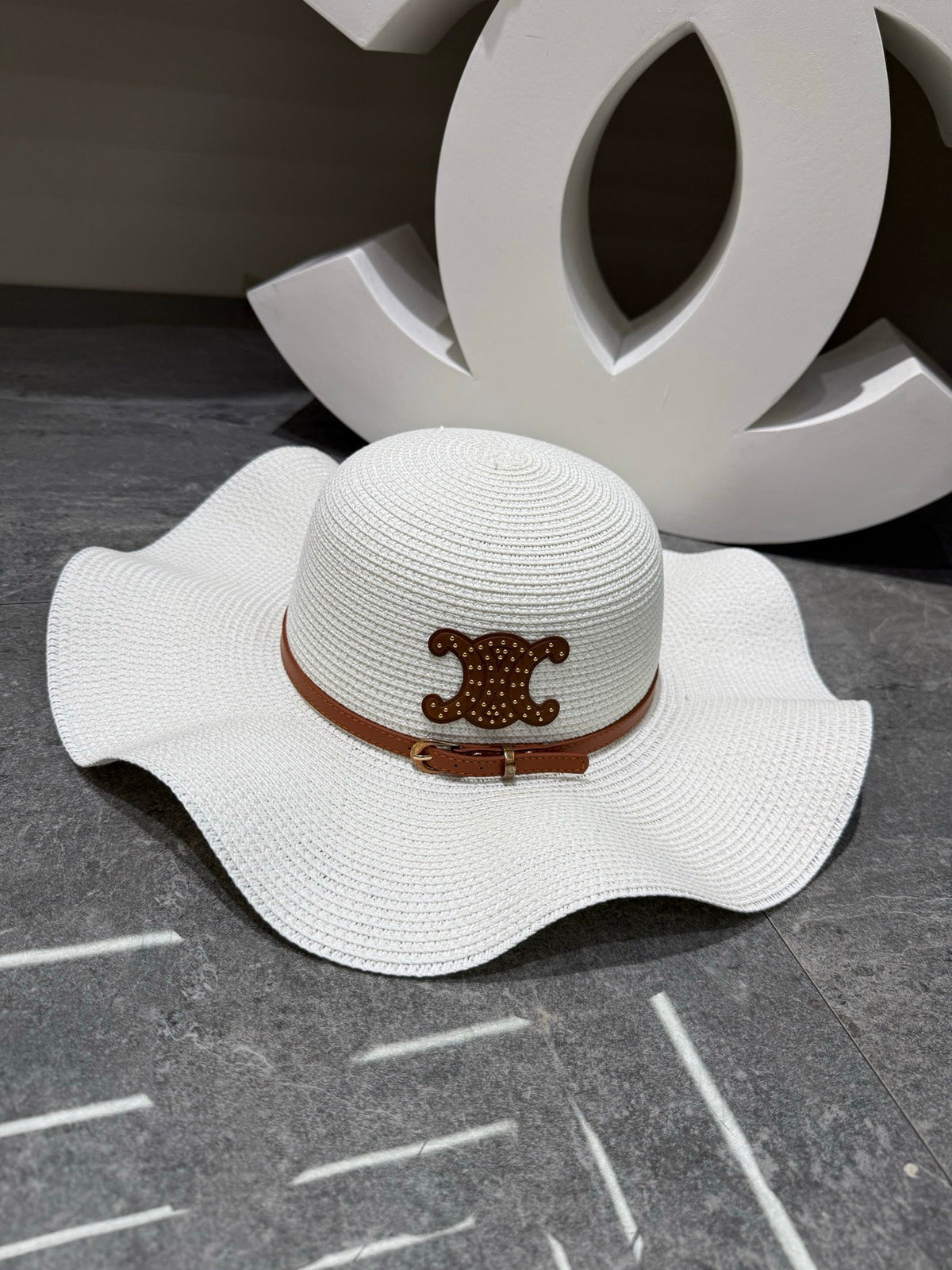 Celine Woven Open Knit Hat - image 9