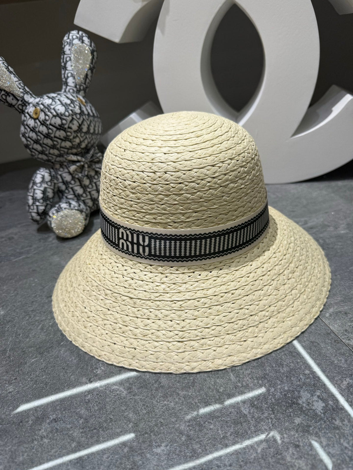 Miu Miu Woven Open Knit Bucket Hat - image 9