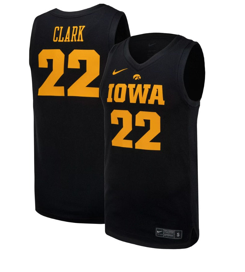 Caitlin Clark Iowa Hawkeyes #22 Black Alternate College Basketball Jersey - Men's & Youth