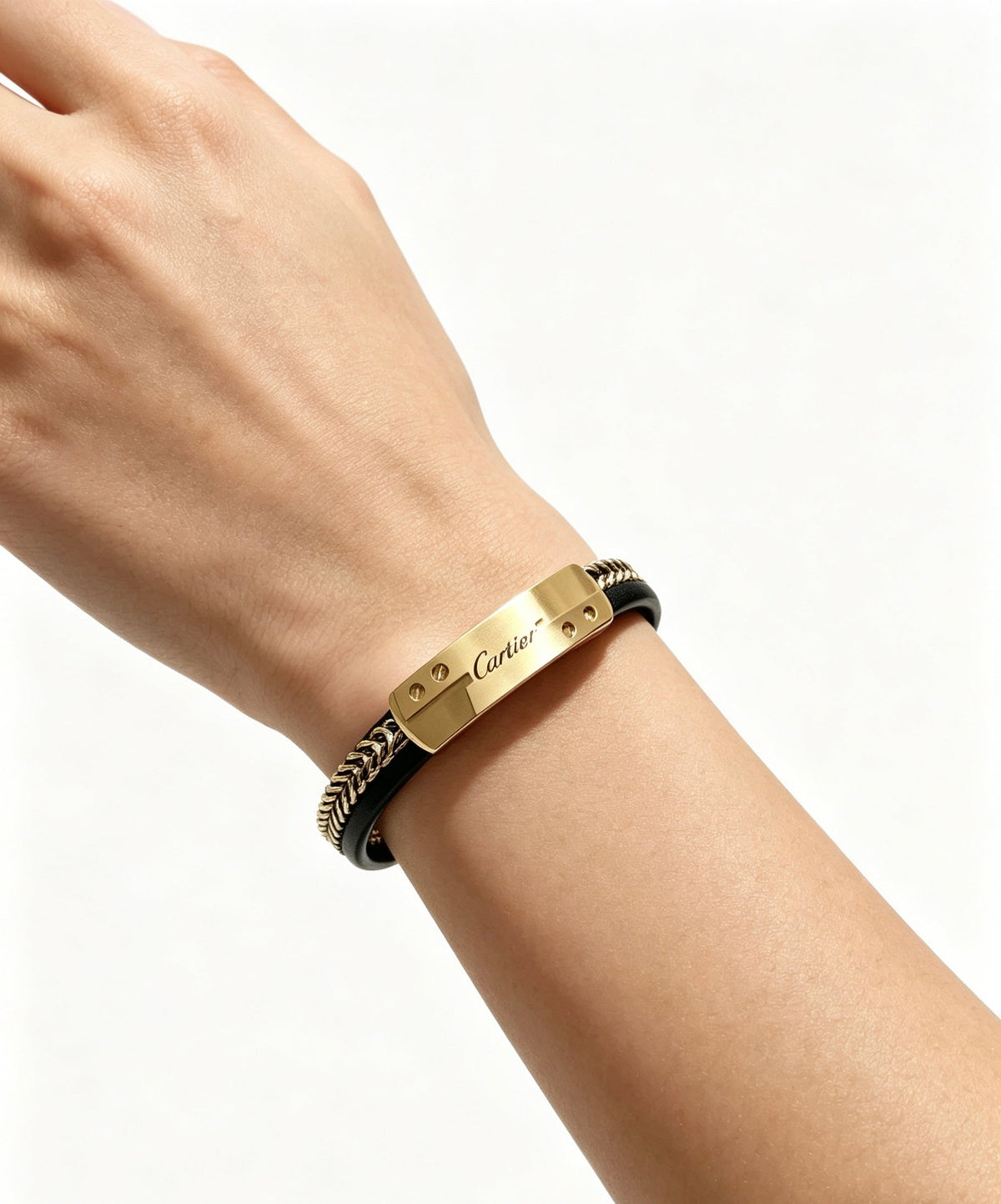 Martin Graham bracelet in polished metal-tone
