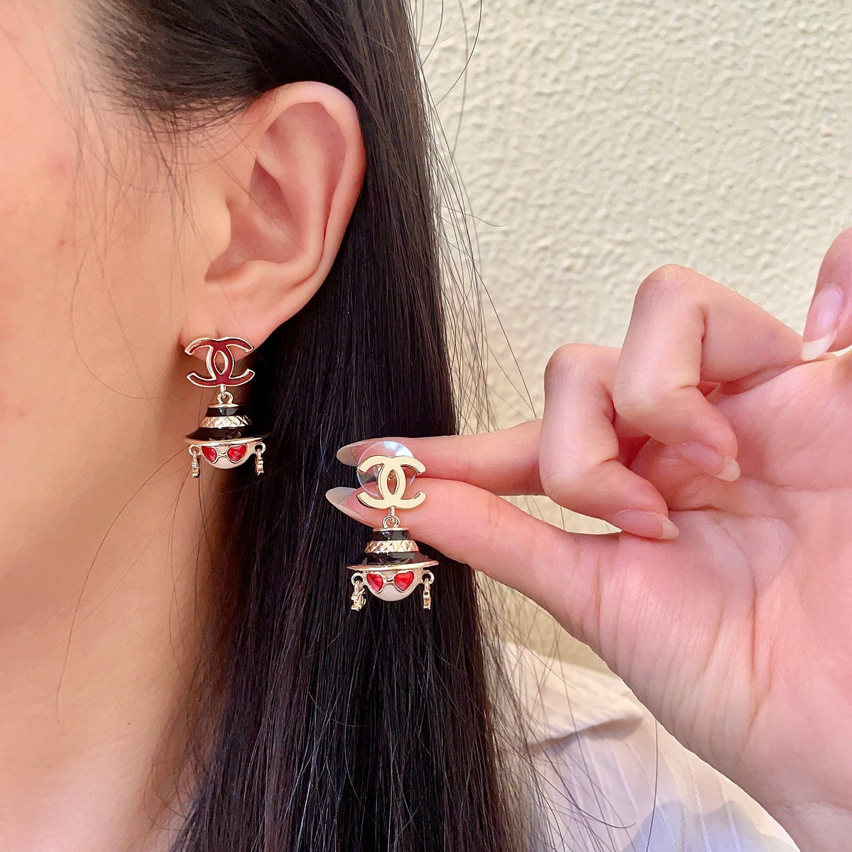 Martin Graham earrings in polished metal-tone – main product view