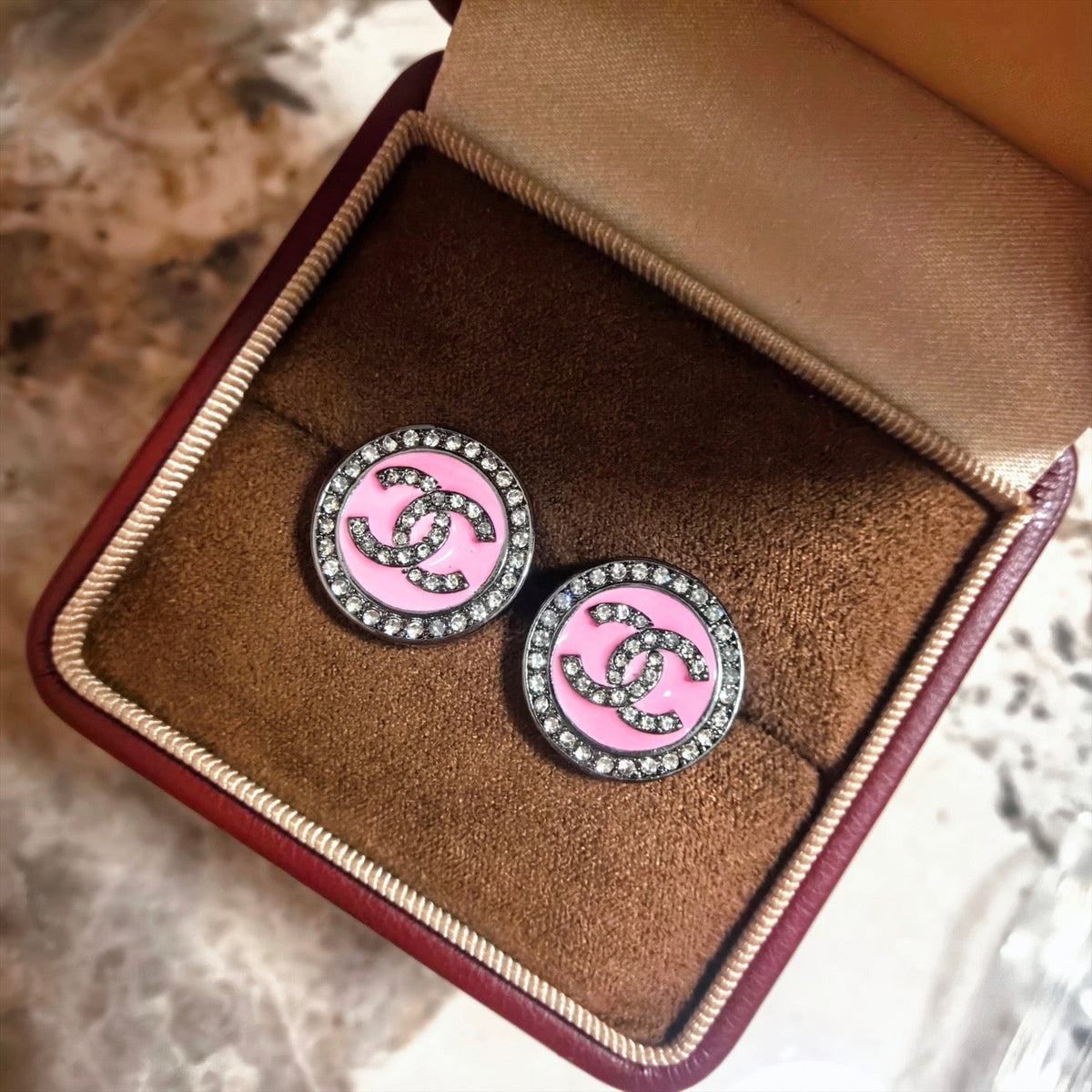 Martin Graham stud earrings in polished metal-tone – main product view