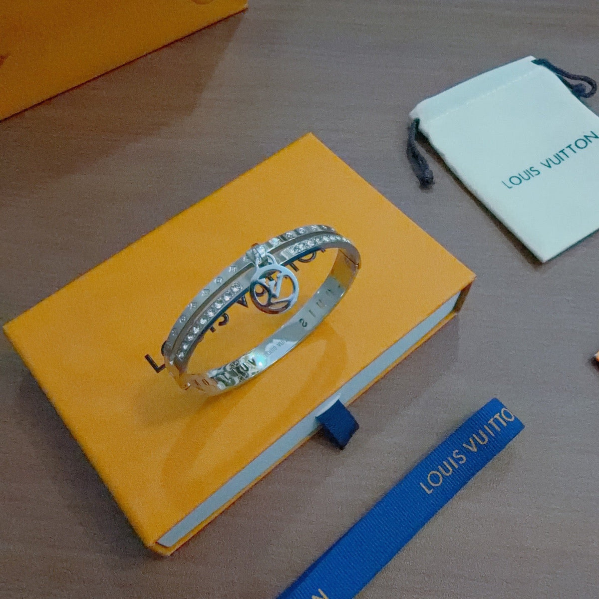 Martin Graham bangle in polished metal-tone – main product view