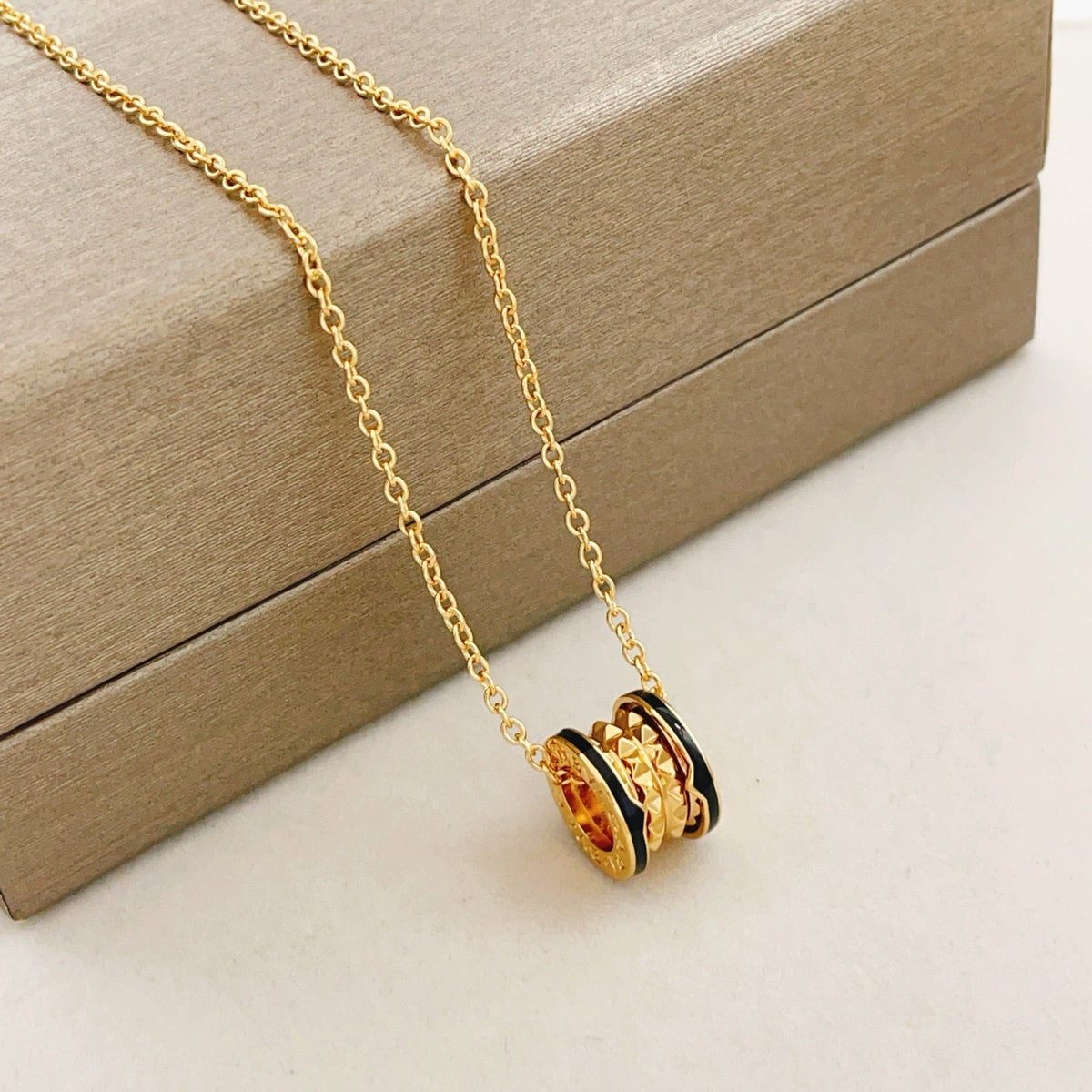 Martin Graham pendant necklace in polished metal-tone – main product view