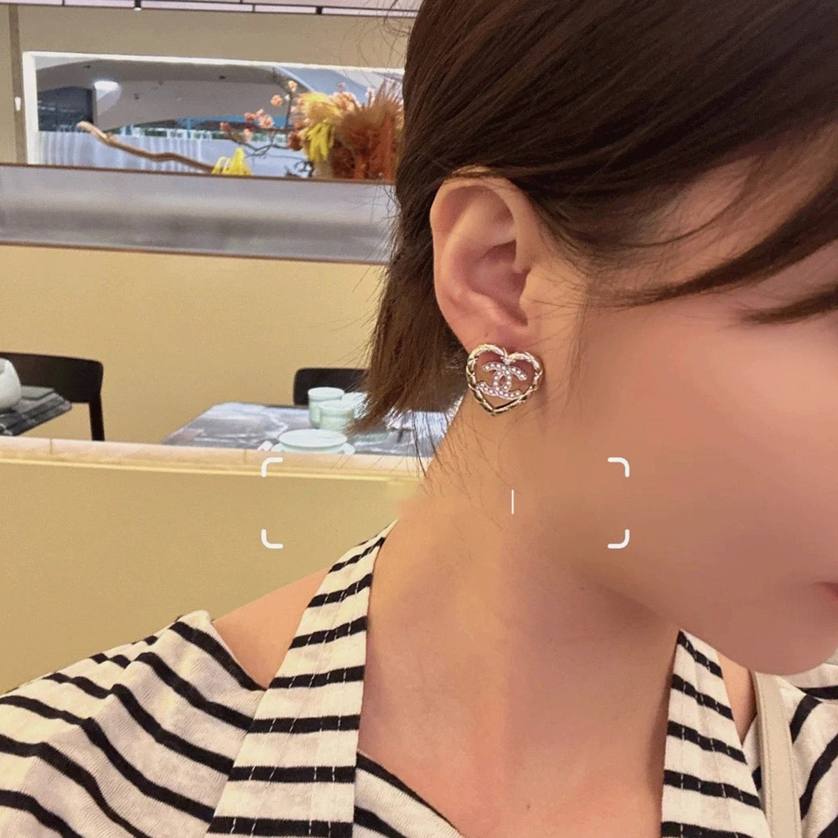 Martin Graham stud earrings in polished metal-tone – main product view