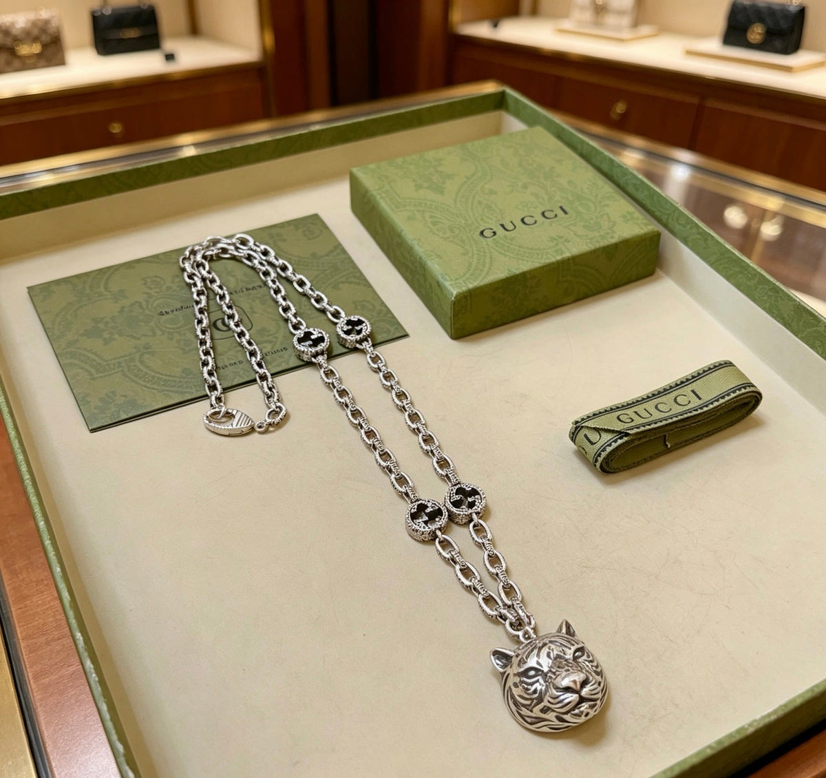 Martin Graham pendant necklace in polished metal-tone – main product view