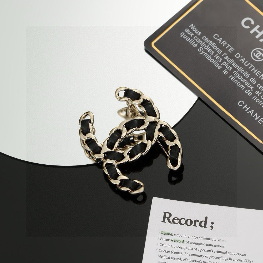 Martin Graham brooch in polished metal-tone – main product view