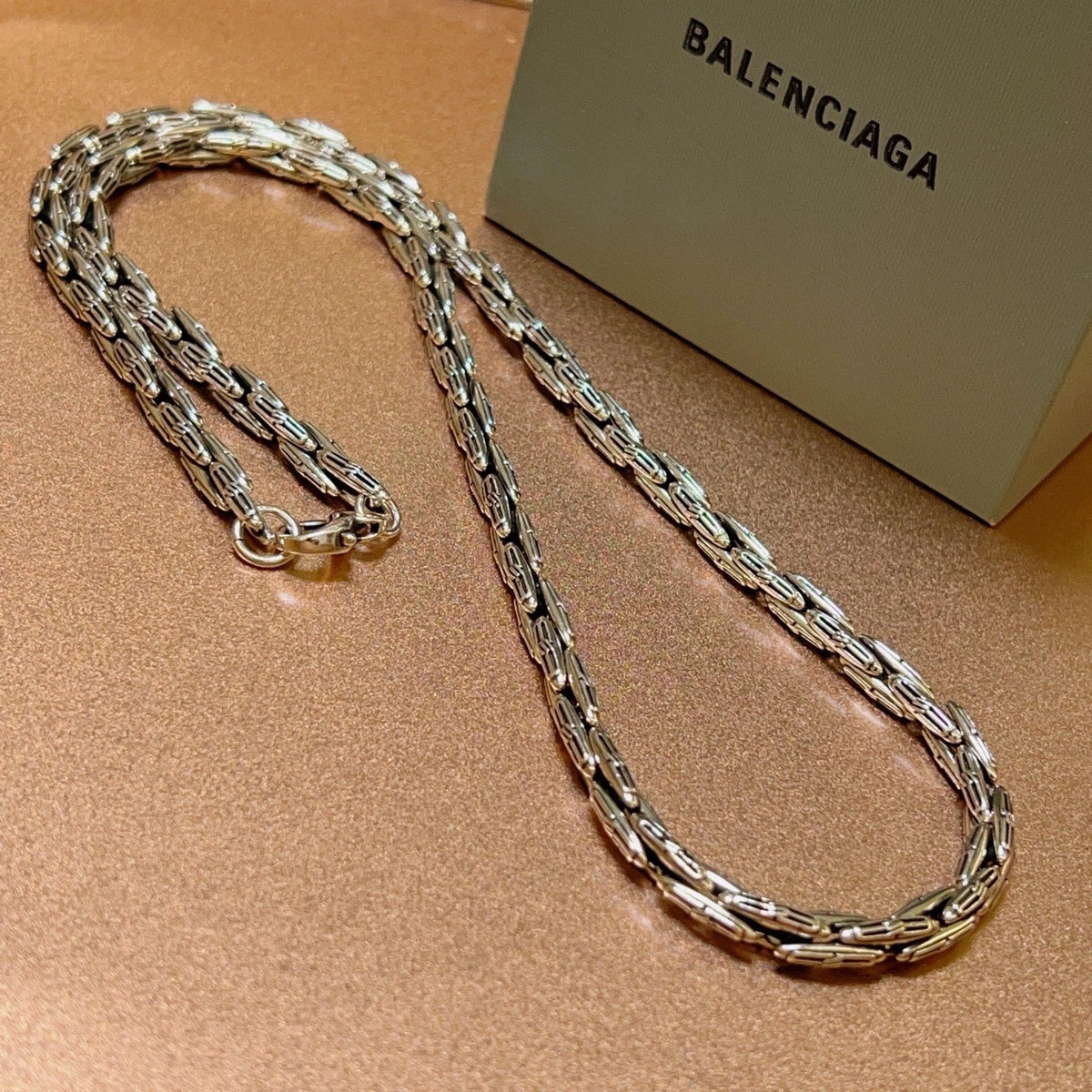 Martin Graham pendant necklace in polished metal-tone – main product view