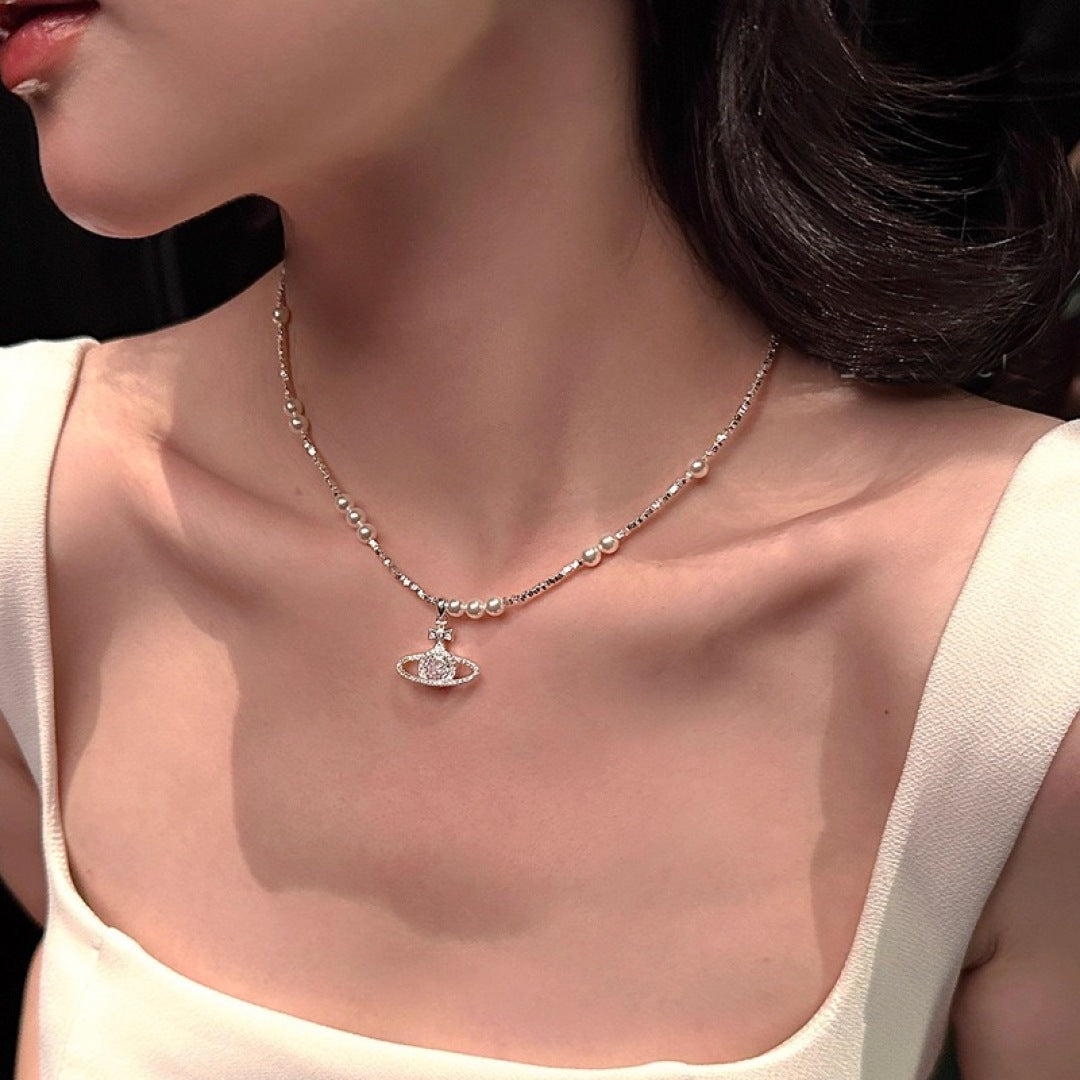 Martin Graham pendant necklace in polished metal-tone – main product view