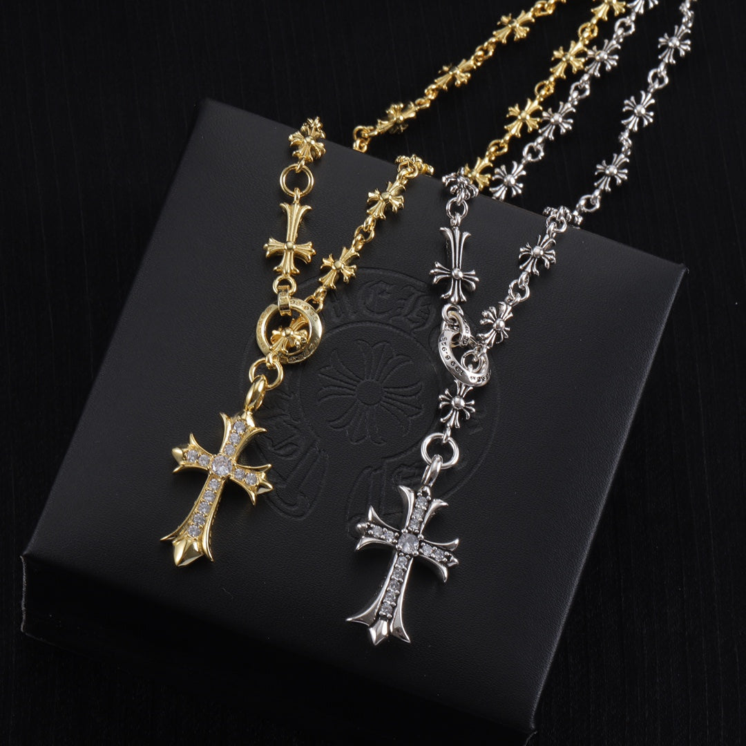 Martin Graham pendant necklace in polished metal-tone – main product view