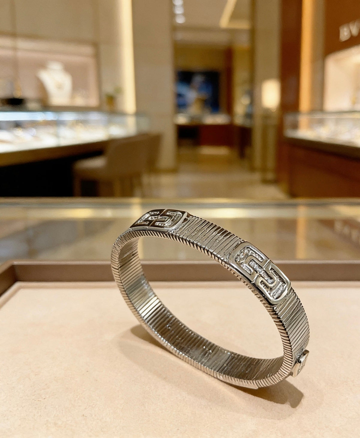 Martin Graham bangle in polished metal-tone – main product view