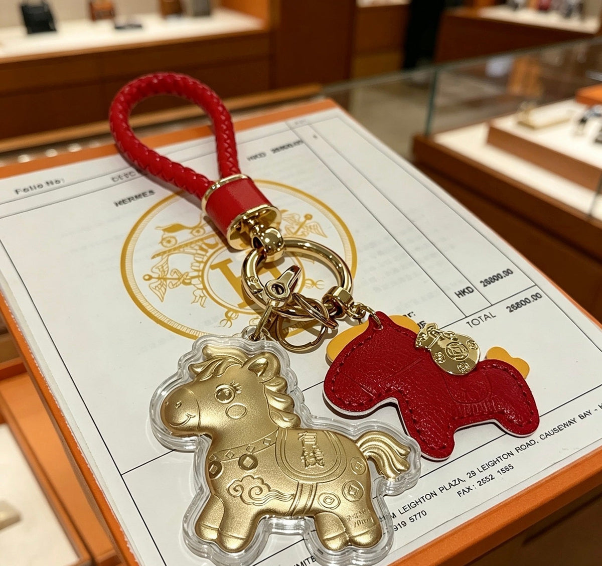 Martin Graham keychain in polished metal-tone – main product view