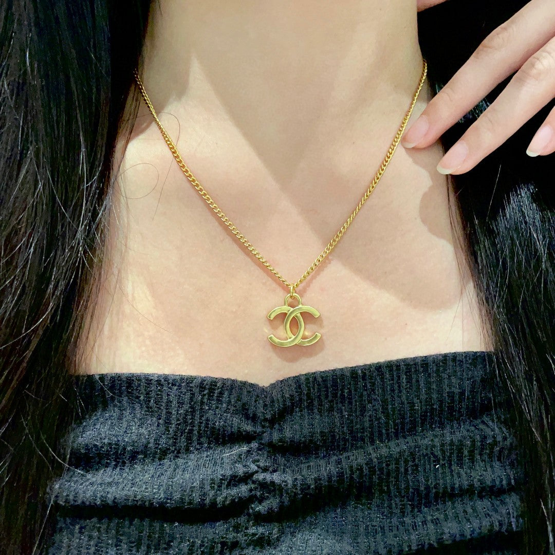 Martin Graham pendant necklace in polished metal-tone – main product view