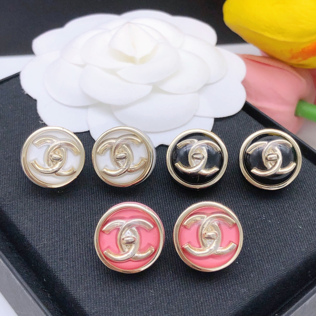 Martin Graham stud earrings in polished metal-tone – main product view