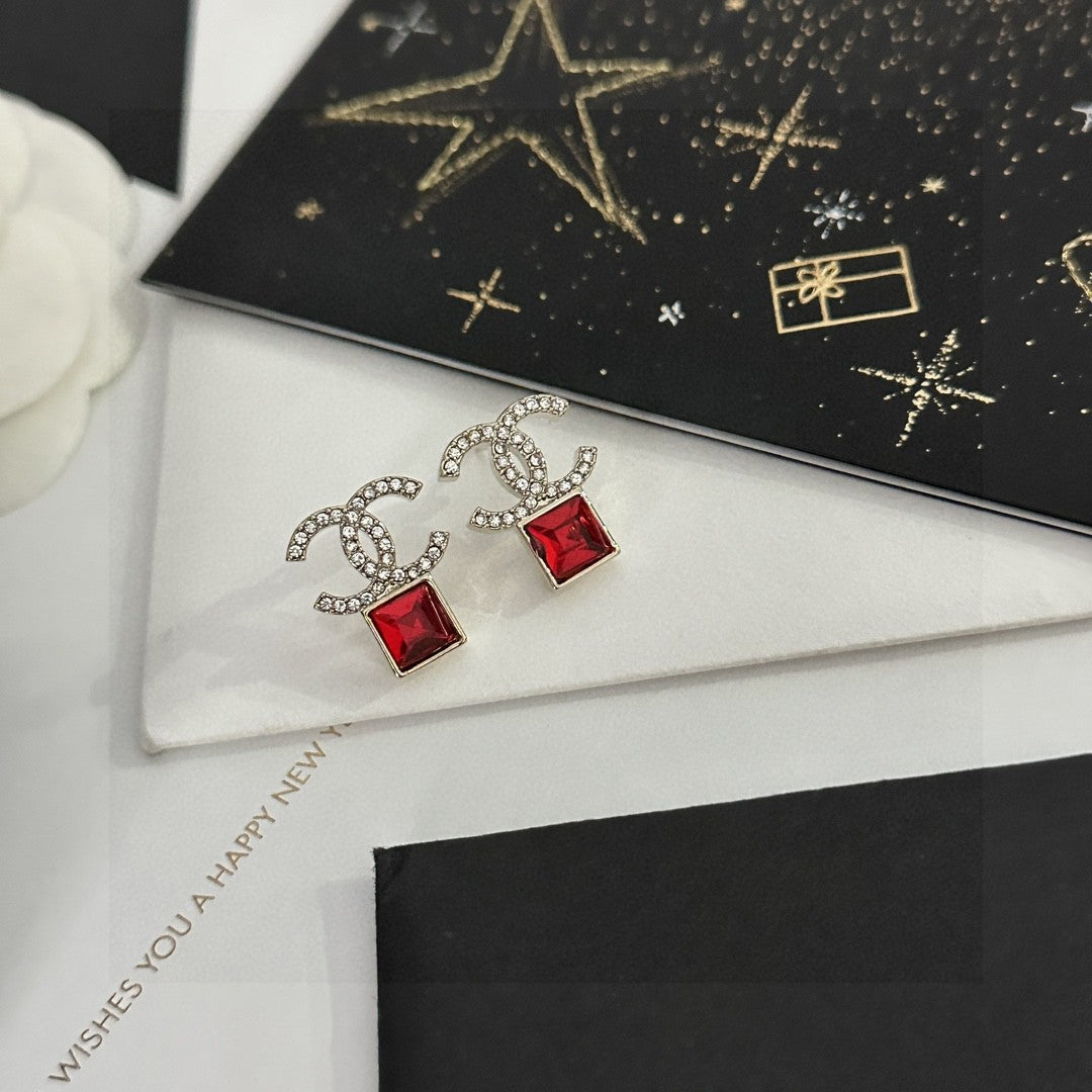 Martin Graham stud earrings in polished metal-tone – main product view